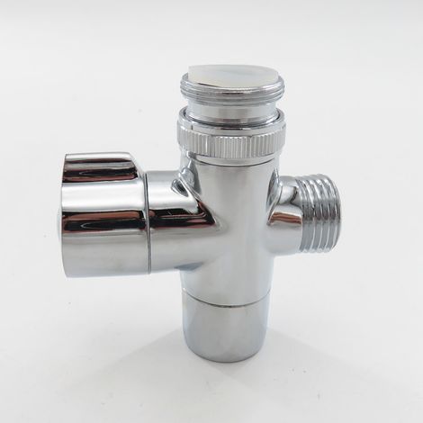 T-stück Für Waschbeckenarmatur, Adapter Für Den Wasserzulaufschlauch Einer Vollautomatischen Waschmaschine, Wasserverteilerventil (ein Zulauf, Zwei Auslässe)