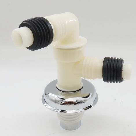 T-stück Für Waschmaschine, Anschluss Für Bodenablaufrohr, Geruchsverschluss, Überlaufschutzvorrichtung, Pvc-abflussrohr Für Balkon (doppelt Verwendbar)