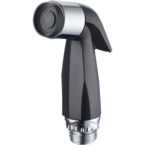 Tragbare Toilettenpistole Mit Bidet-sprühkopf, Toilettensitz Und Schwarzer Bidet-druckdüse