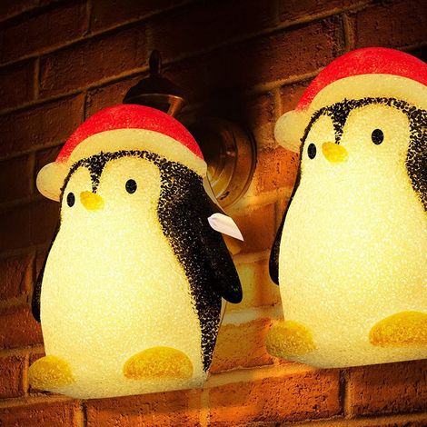 Eva-weihnachtslampenschirm In Schneemannform, Große Wandleuchte Aus Partikeln, Funkelndes Nachtlicht, Geeignet Für Senioren, Festliche Dekoration, Pinguin