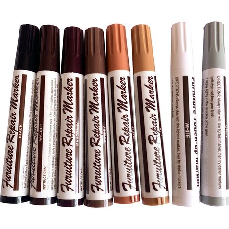 Holzfußboden- Und Möbelreparaturstifte – Set Mit 12 Aquarellfarben Für Holz