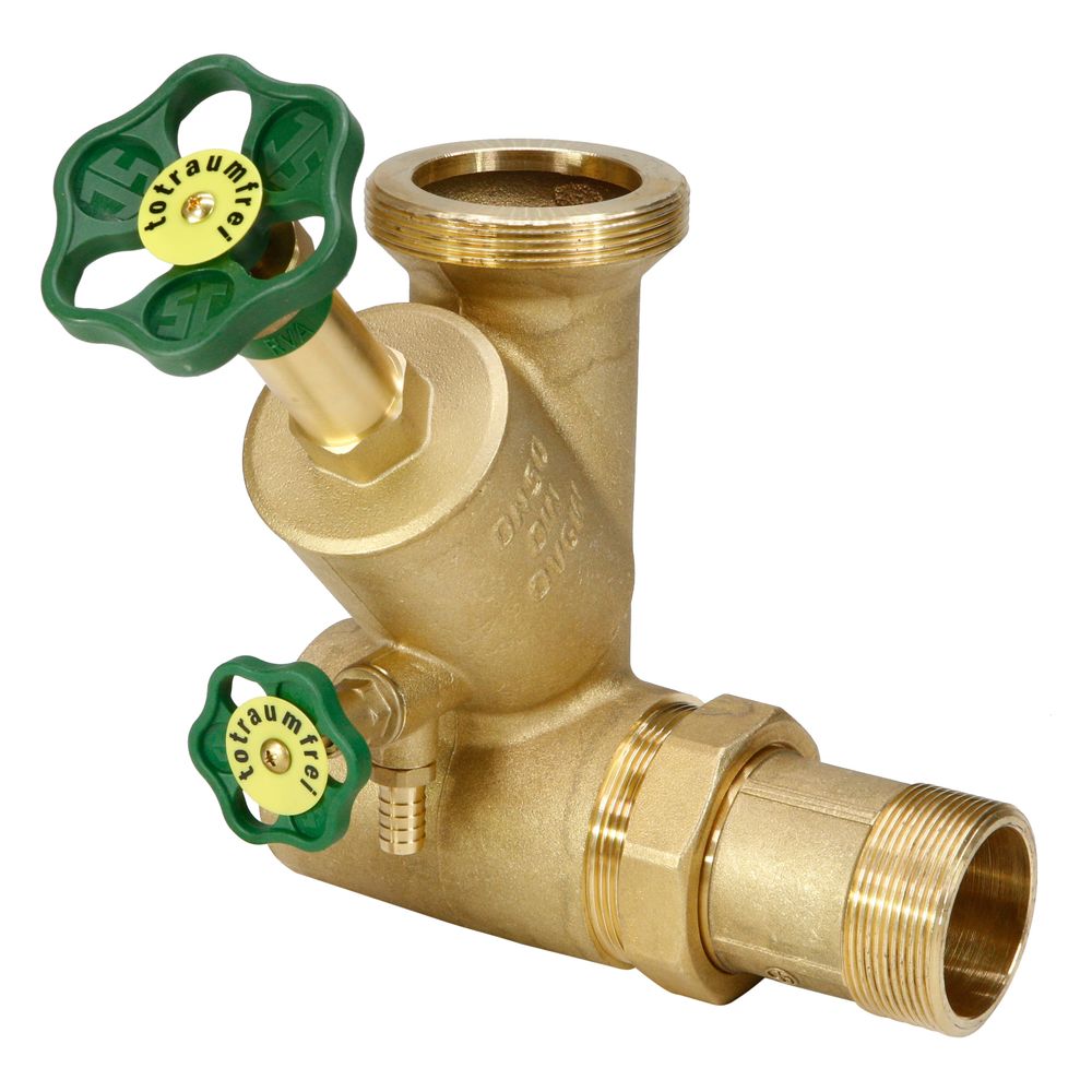 Schlösser Abzweig-t-ventil Kfr, Freistromventil Mit Nichtsteigender Spindel, Dn 50, Eingang 2", Oberer Ausgang 2 3/4