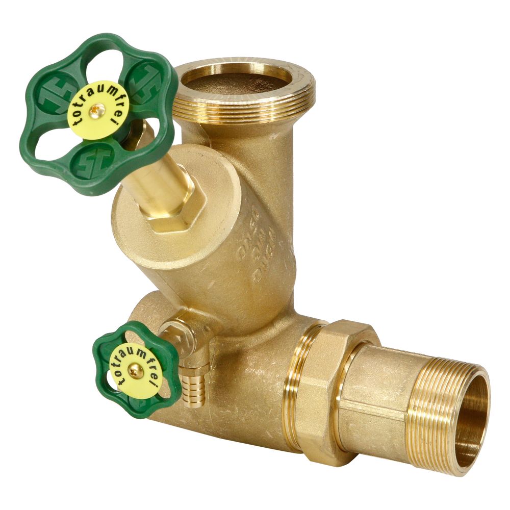 Schlösser Abzweig-t-ventil, Freistromventil Mit Nichtsteigender Spindel, Dn 40, Eingang 2", Oberer Ausgang 2 3/4