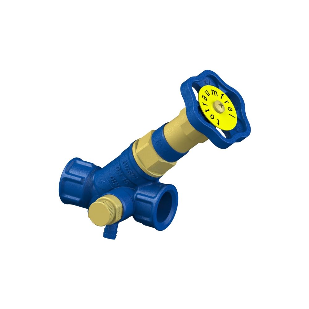 Schlösser Kfr-ventil Blue-tec Mit Muffenanschluss, Entleerung Und Nichtsteigender Spindel, Dn 15, 1/2" Ig, Dvgw-geprüft