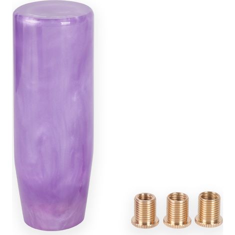 12 Cm Großer Schaltknauf Mit Adapter, Aus Kunstharz, Lila Farbe.