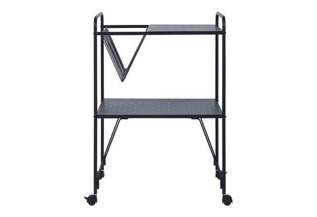 Servierwagen Austrheim 73x50x33cm Schwarz [en.casa]