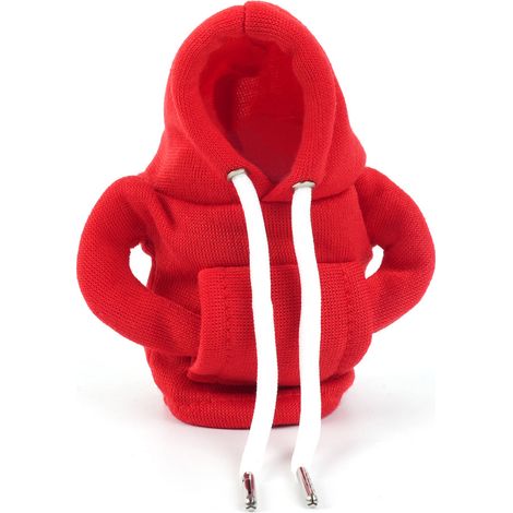 Limitierte Weihnachtsedition: Schalthebelabdeckung Im Hoodie-stil Mit Handbremshebel – Rot