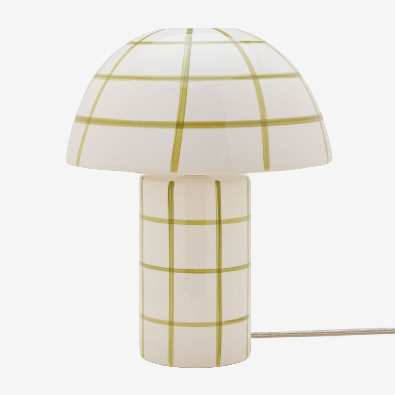 Sklum Kisvea Keramik-tischlampe Gardenienweiß - Limettengrün