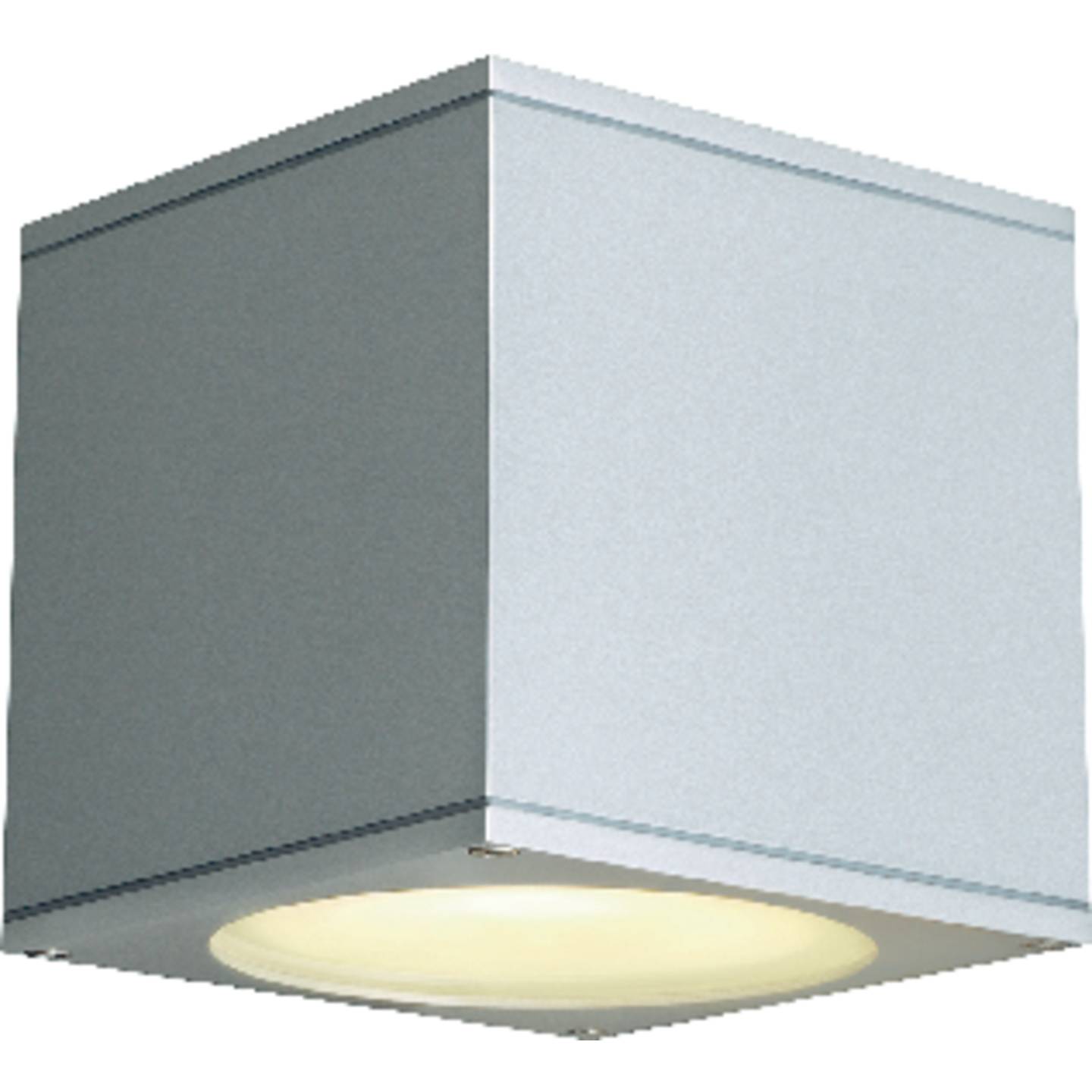 [gebraucht] B-ware Slv Außenwandleuchte Big Theo Silbergrau 1-flammig Gu10 Ip44 Aluminium