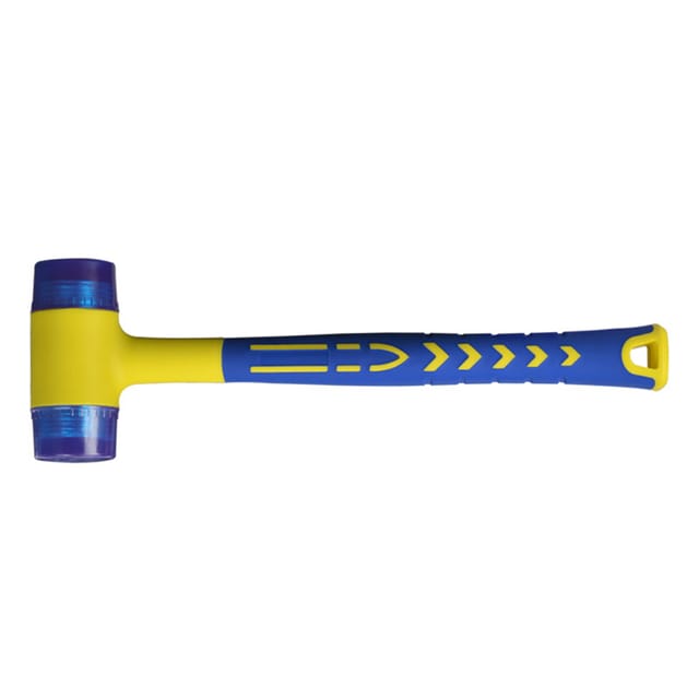 Gummihammer, Gummihammer mit rutschfestem Fiberglasgriff, mit weicher Doppelseite - Ahlsen