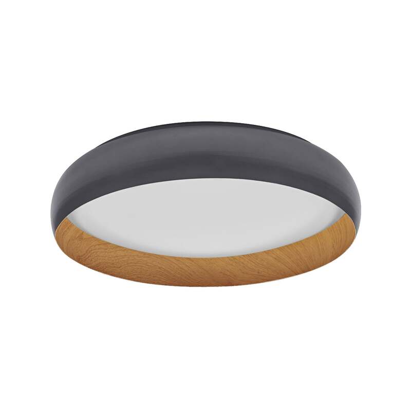 [neuwertig] B-ware Ledvance Deckenleuchte Orbis Livia Led Lampe Dimmbar Grau Ø52cm Metall 36w