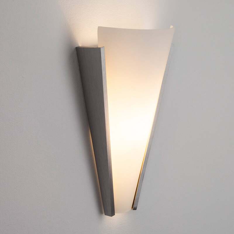 [neuwertig] B-ware Lindby Wandleuchte Magnus Led Wandlampe Dimmbar Glas Aluminium Weiß 31cm