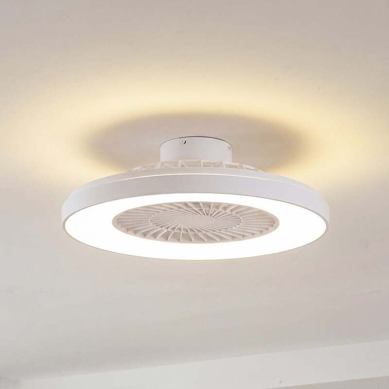 [neuwertig] B-ware Lindby Deckenventilator Teleo Led Smart Home Tuya App Weiß Ø58cm Fernbedienung