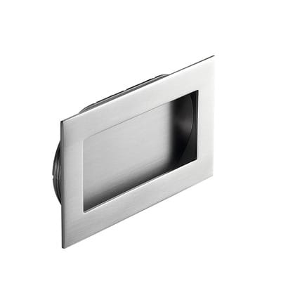 Muschelgriff 'Inn' Zink Edelstahloptik L160mm W50mm - Format
