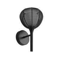 [gebraucht] B-ware Lucande Tetira Käfig-wandlampe Schwarz Glas Metall Moderne Beleuchtung