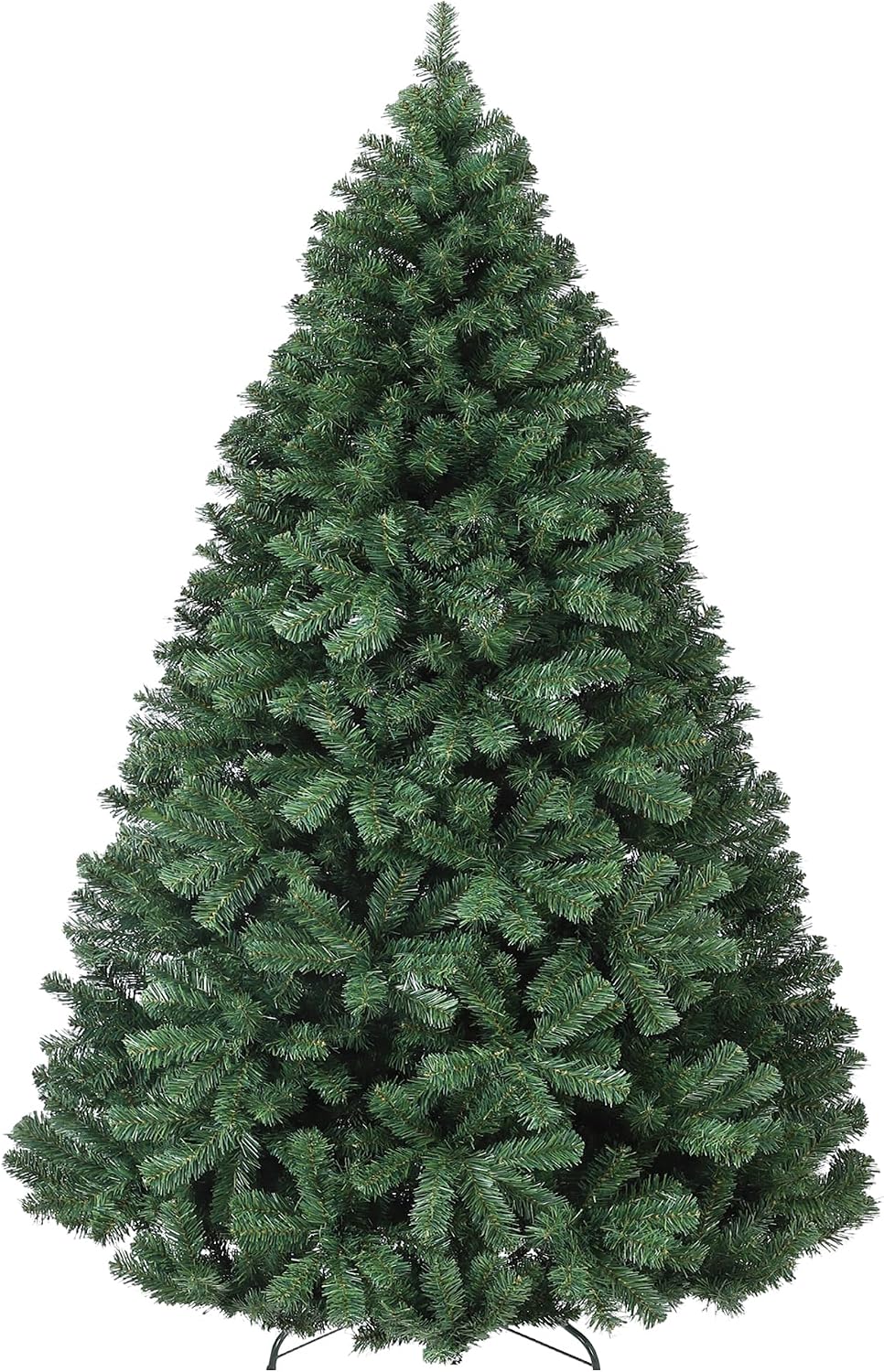 Künstlicher Weihnachtsbaum 140 Cm, Pvc-tannenbaum Mit 380 Spitzen, Ø 92 Cm, Metallständer & Klappsystem, Für Büro & Flur, Grün