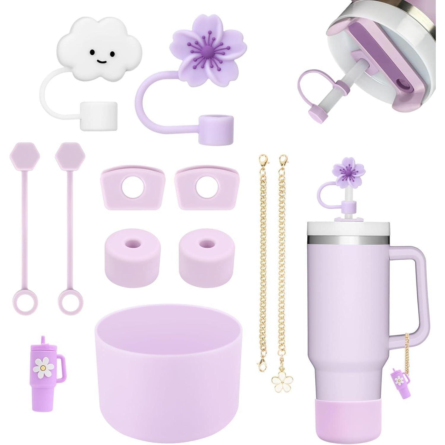 11-teiliges Zubehör Für Stanley Becher 1,2l & 850ml, Fliederfarben