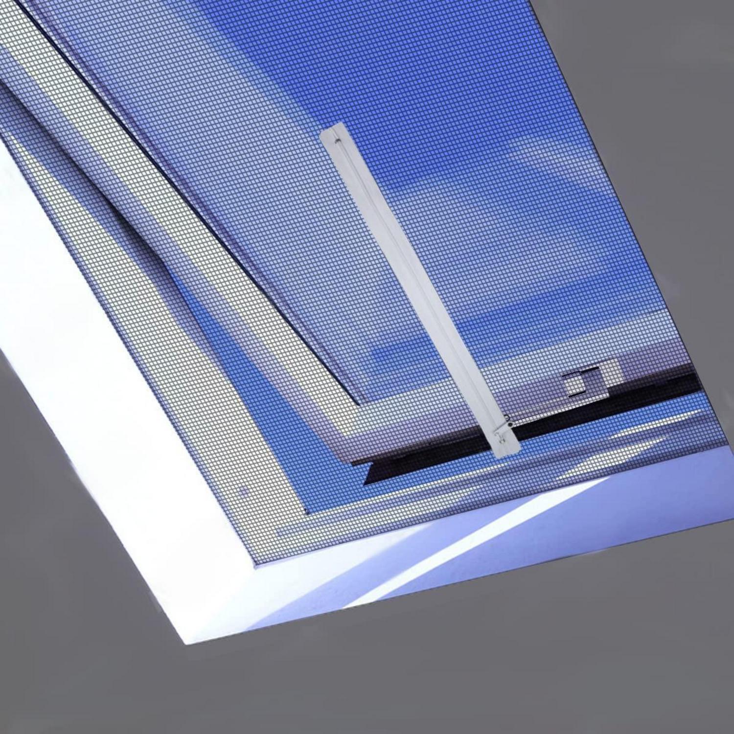 3x Reißverschluss Für Fliegengitter Dachfenster, 38cm Öffnung, Weiß
