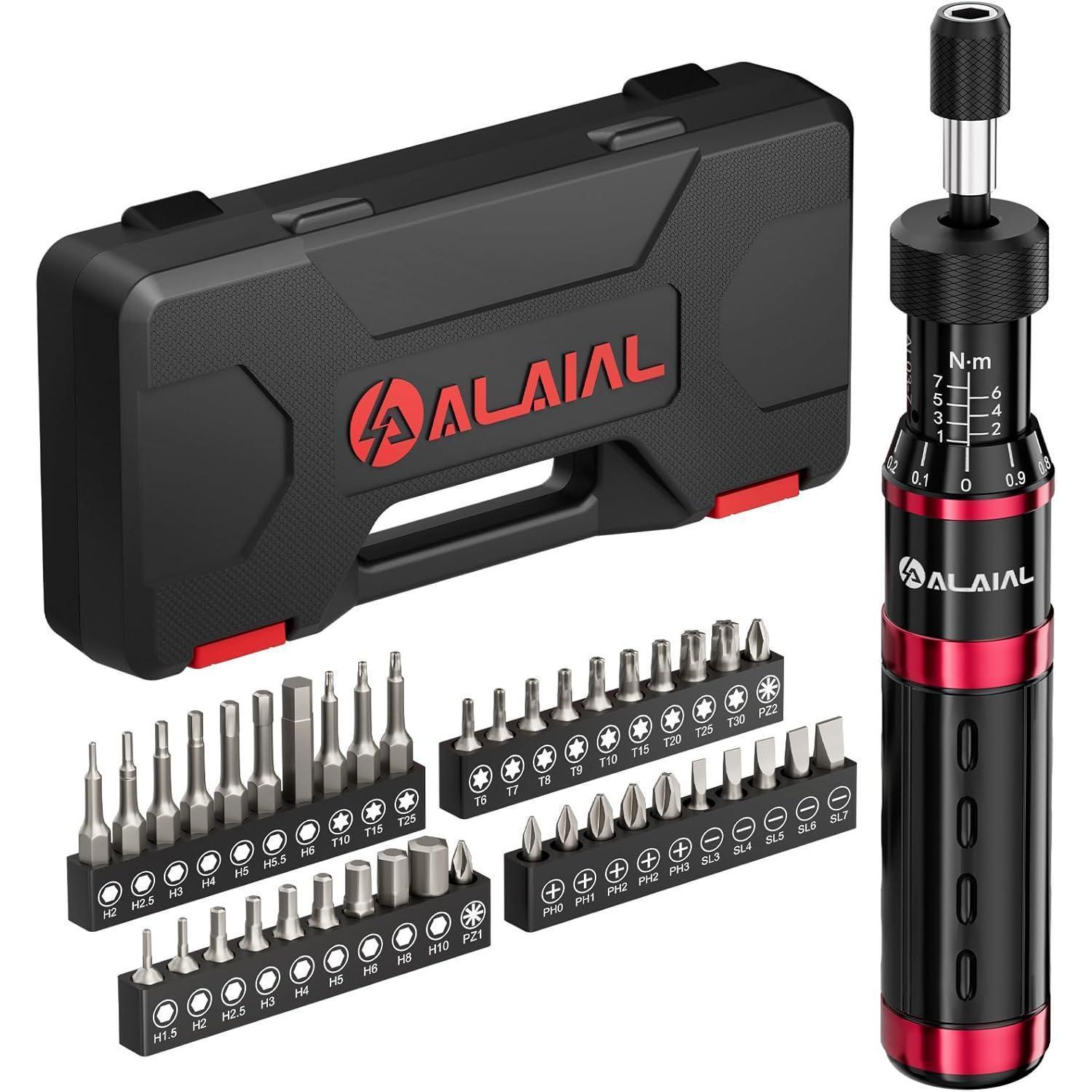 Drehmomentschraubendreher Set 1-7 Nm 41-teilig 1/4 Zoll Für Werkzeug & Fahrrad