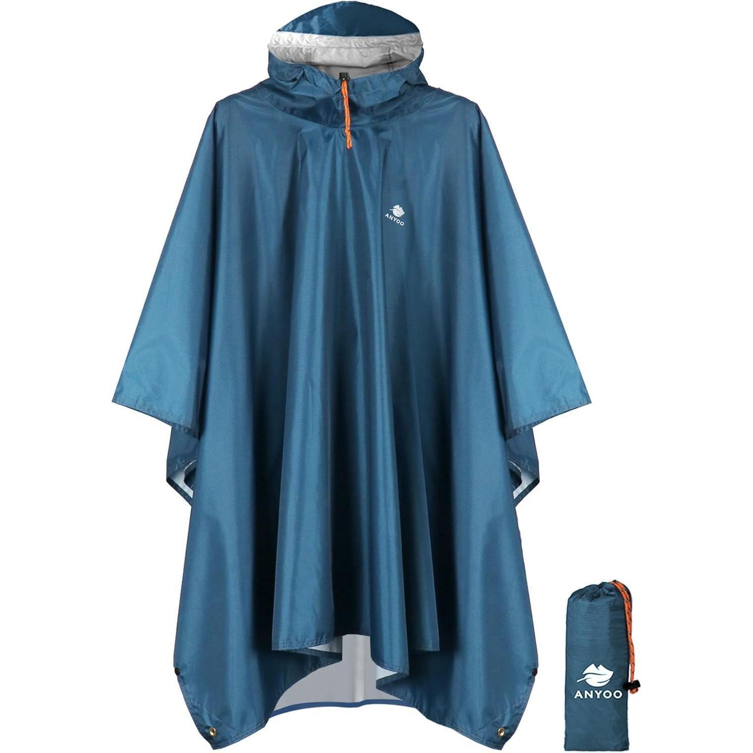 Regenponcho Wasserdicht Atmungsaktiv Faltbar Für Outdoor Camping Wandern