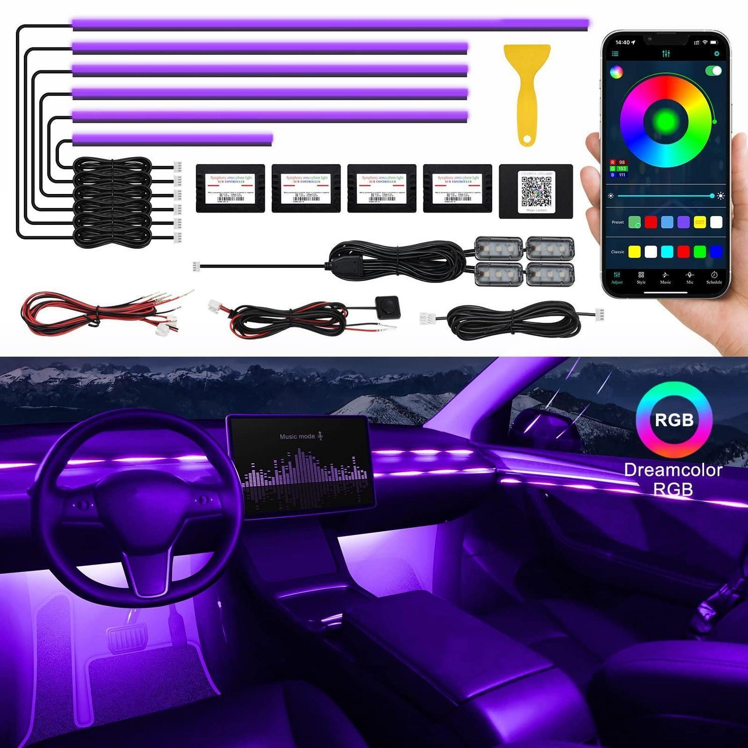 Auto Innenbeleuchtung Led Rgb App-steuerung Musiksynchronisation