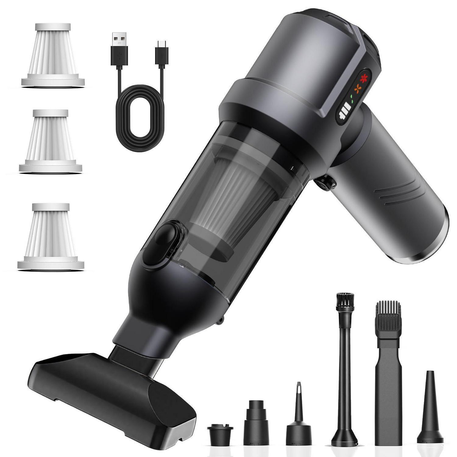 Akku Handstaubsauger 25000pa, 4-in-1 Kabellos, Mit Automatischer Entleerung, Für Auto & Haus