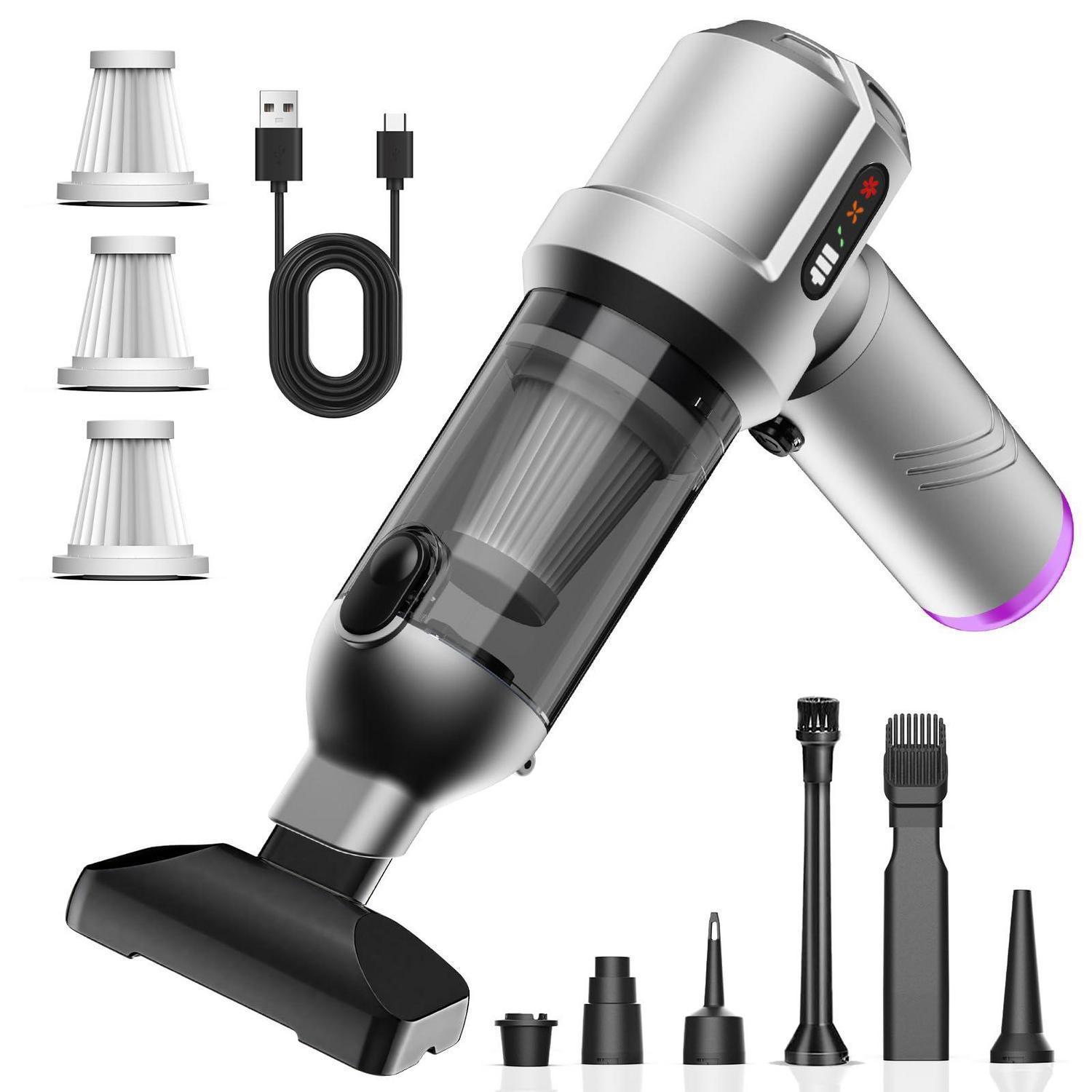 Akku Handstaubsauger 25000pa, 4-in-1 Kabellos, Mit Entleerung, Für Auto & Haus