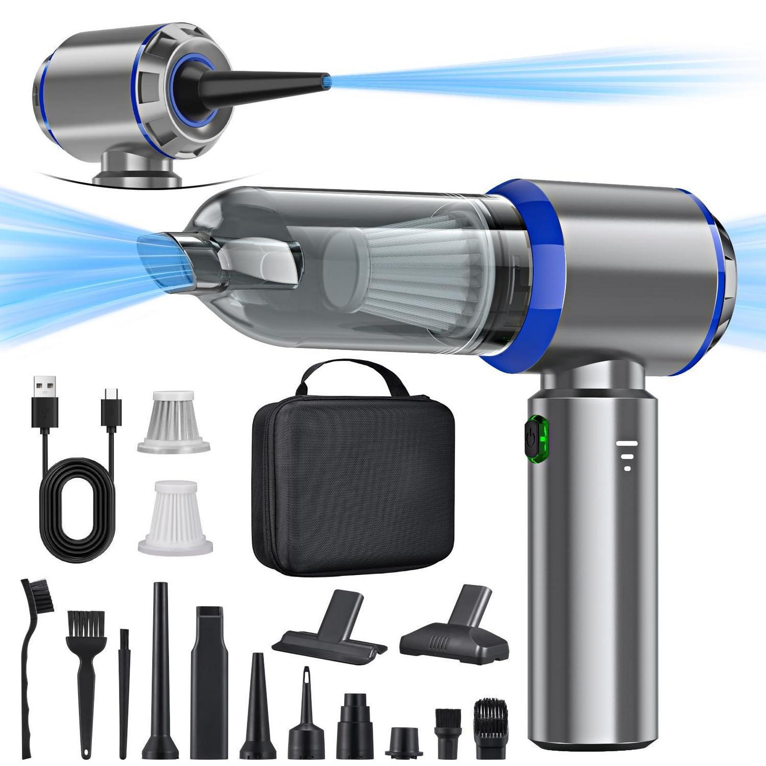 Akku Handstaubsauger 28000pa 3-in-1 Mit Zubehör Für Auto & Haushalt