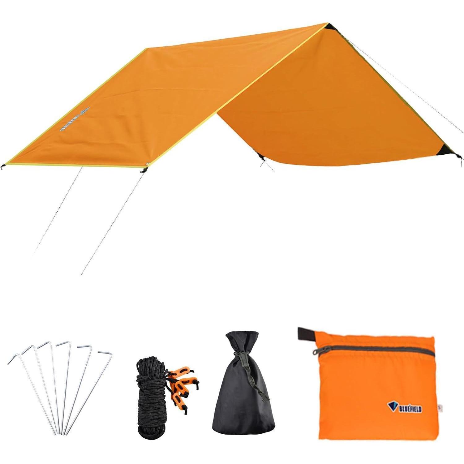 Wasserdichte Zeltplane 1.5x2.2m, Multifunktion Tarp Für Camping, Sonnenschutz, Regenschutz