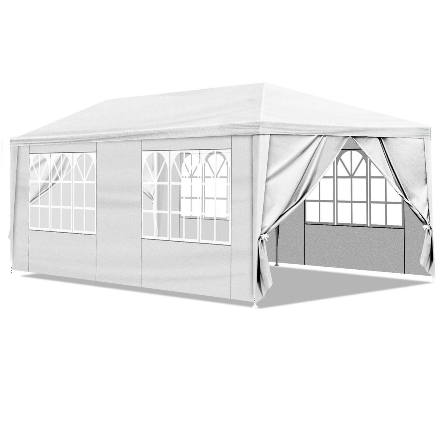Faltpavillon 3x6m Wasserdicht Mit 6 Wänden Und Fenstern