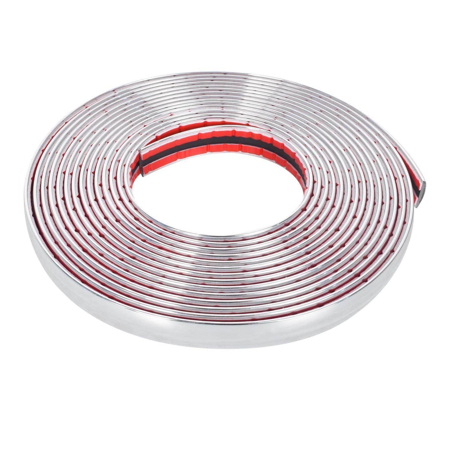 Chrom Zierleiste Selbstklebend 15mm X 5m Für Auto Außen Dekoration