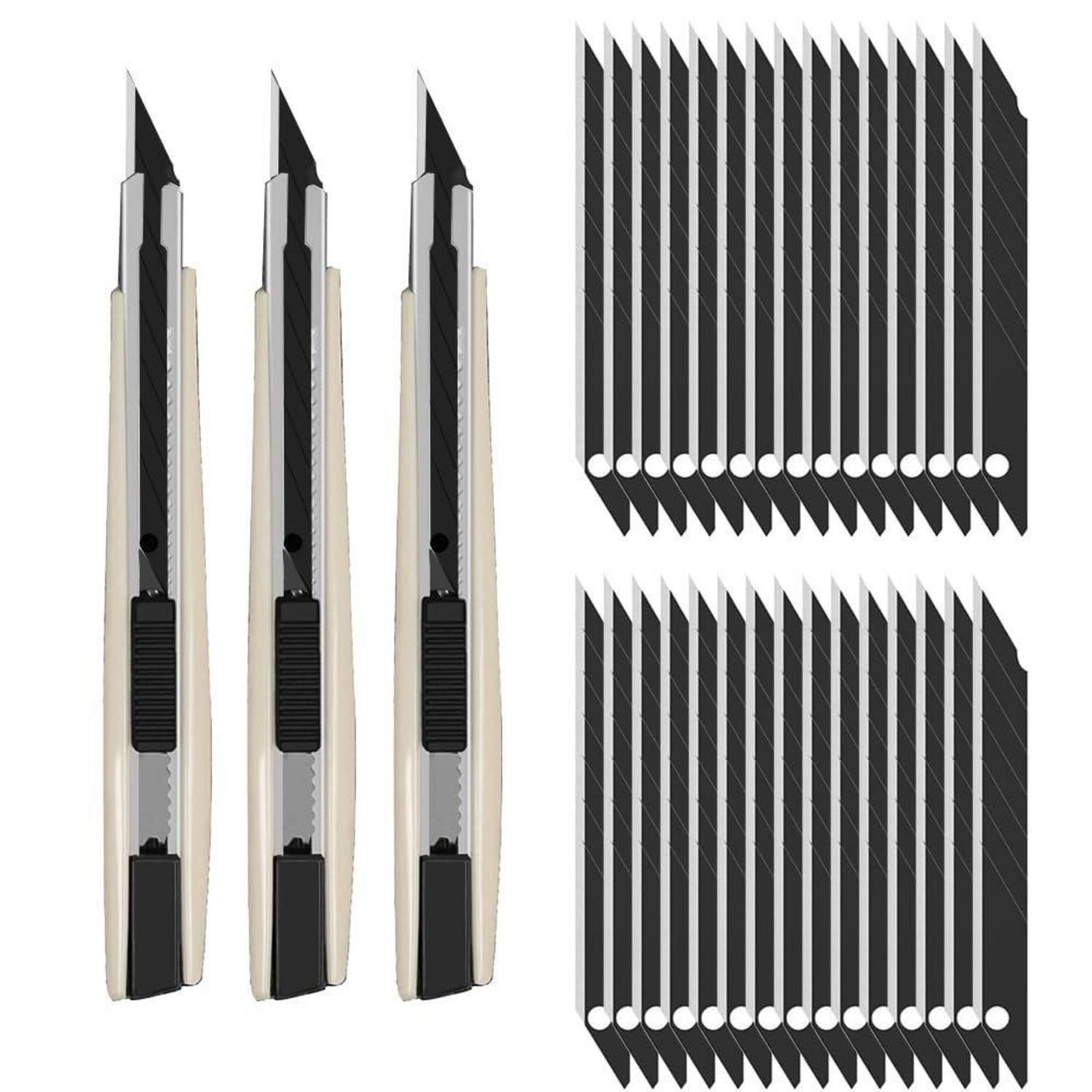 Cutter-set 9mm Mit 30 Klingen, 30° Präzisionsklingen Für Folie, Papier, Basteln