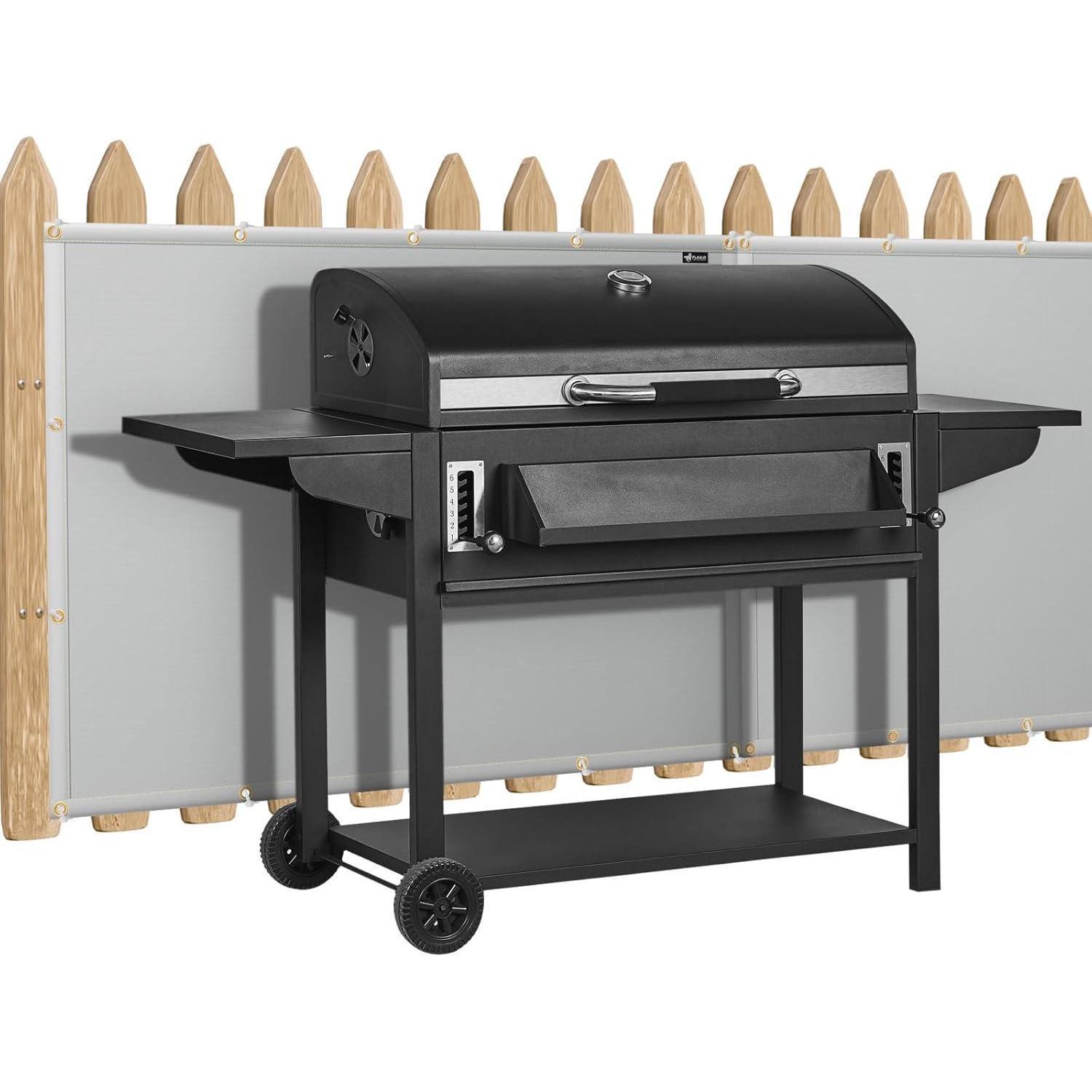 Hitzeschutzmatte Für Grill & Geländer, Feuerfest, 90x100cm, Grau
