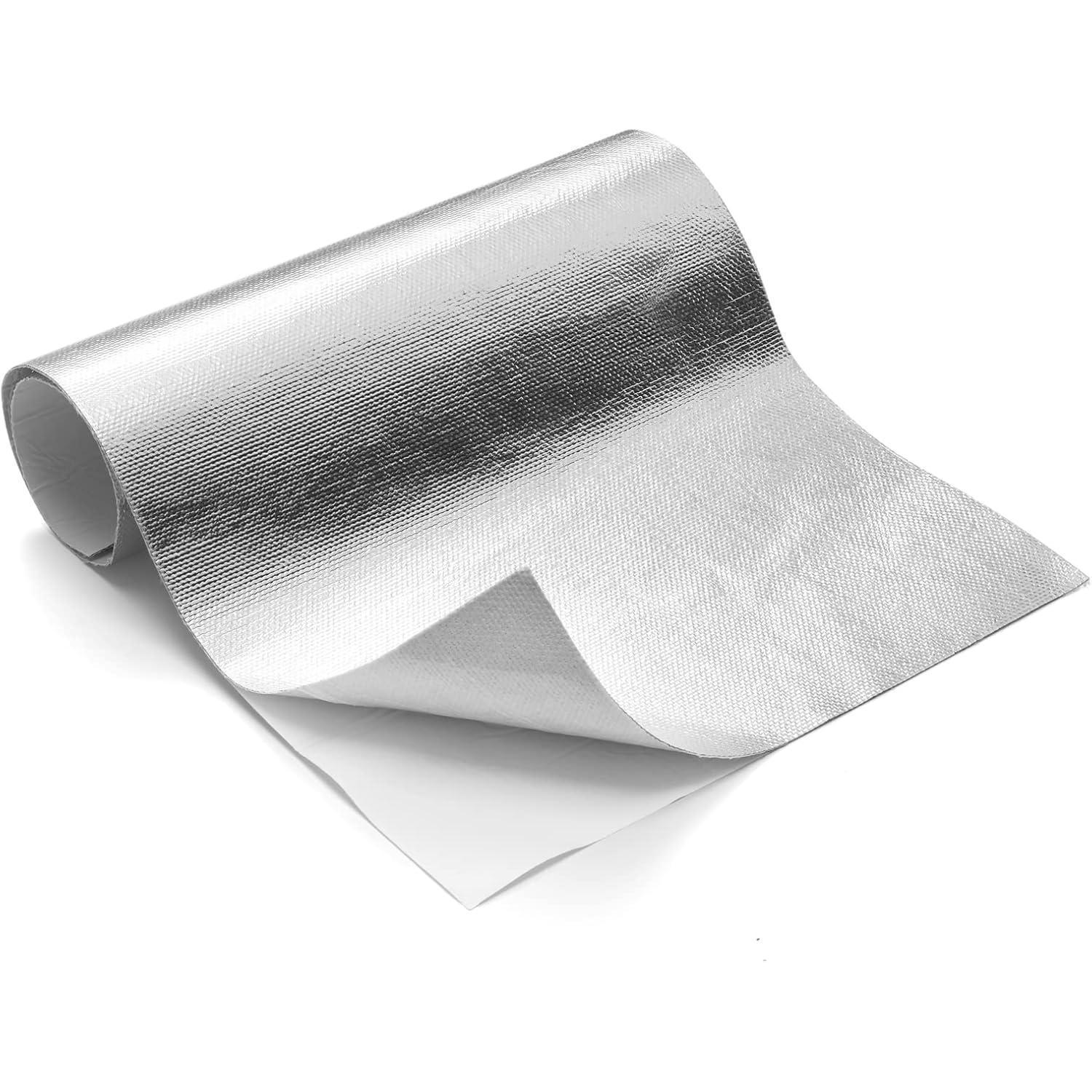 Hitzeschutzmatte 100x200cm Selbstklebend, Aluminisiert, Fiberglas-isolierung