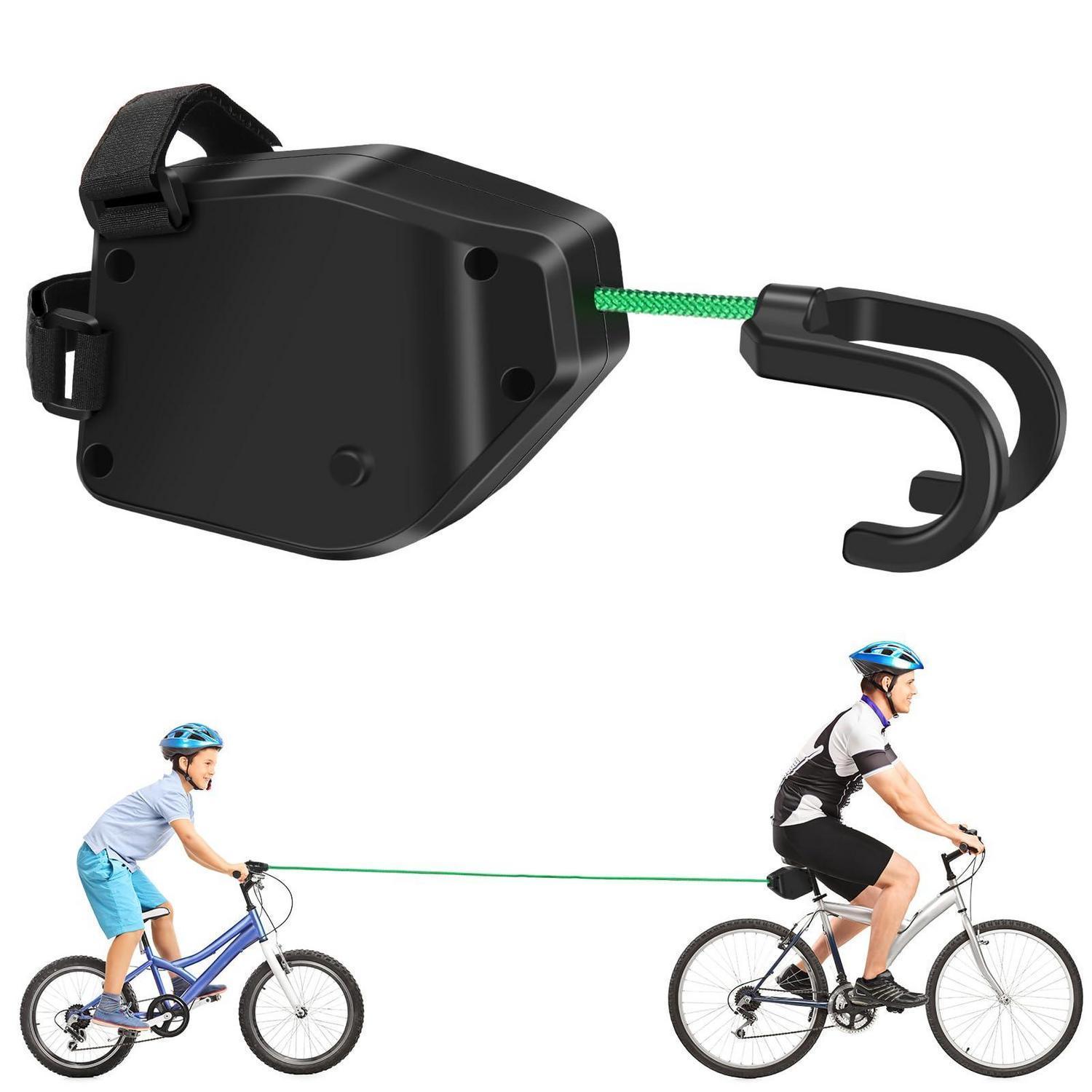 Fahrrad Abschleppseil Für Kinder Mit Dreiecktasche, 2.5m Elastisch, 225kg Tragkraft