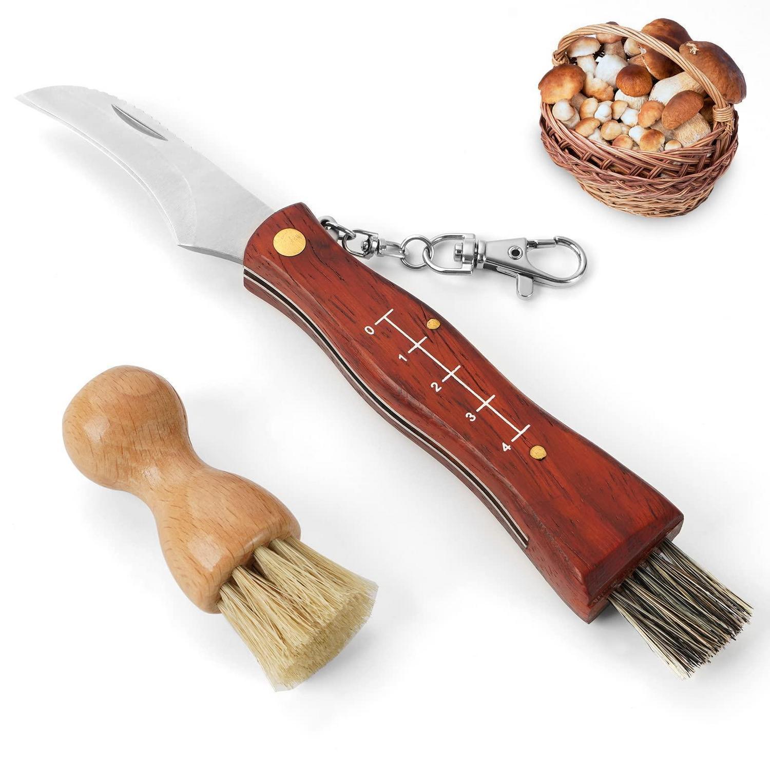 Pilzmesser Mit Bürste Und Lineal, Klappmesser Für Pilzsammler