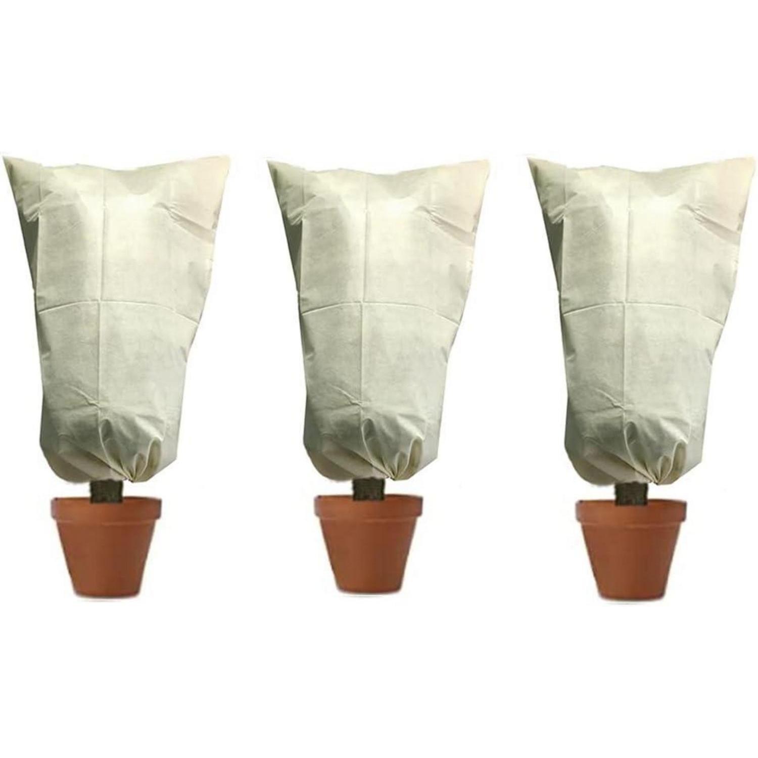 Pflanzenschutzhauben Winterschutz 60x80cm Beige 3 Stück