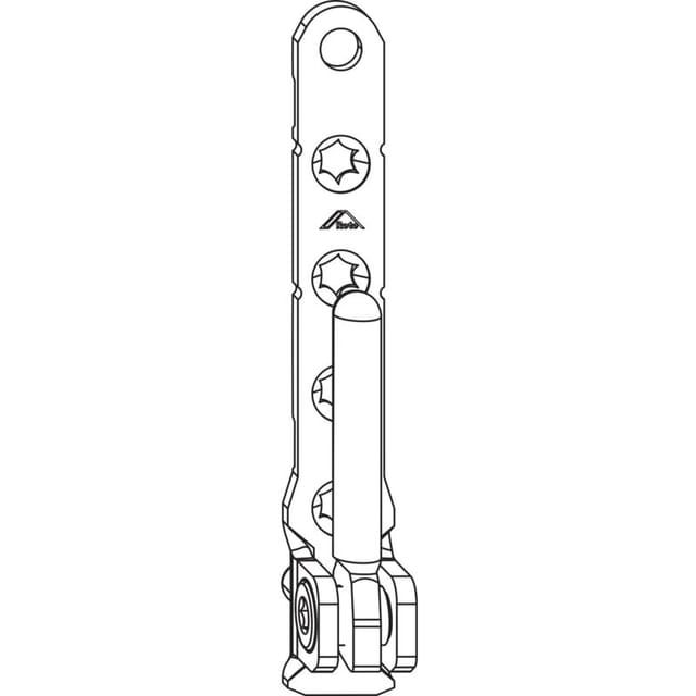 Roto - nx Ecklager P6/150 pvc verstellbar mit 2 Bohrzapfen tk 150kg Stahl verzinkt