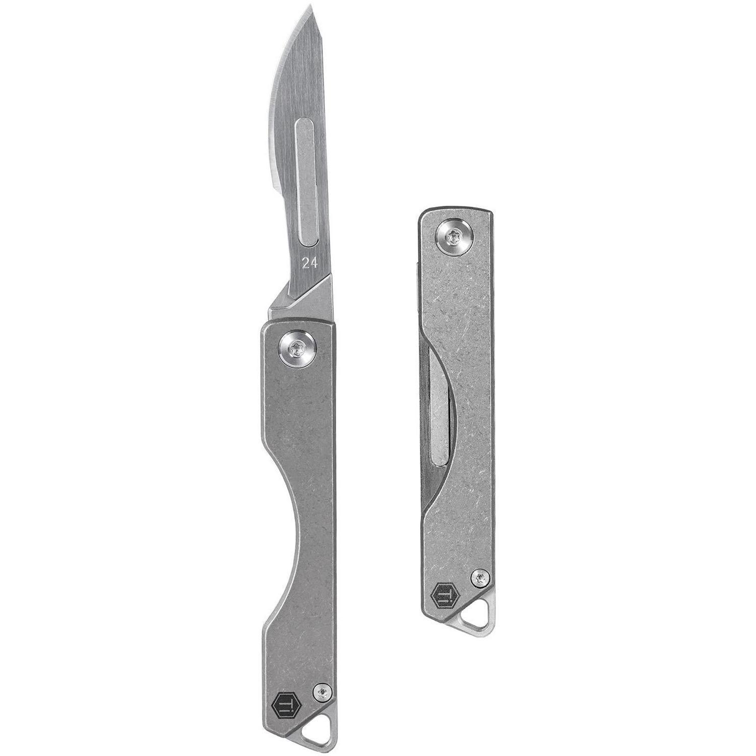 Titan Klappmesser Mit Austauschbarer 24 Klinge, Edc Taschenmesser Für Camping, Wandern