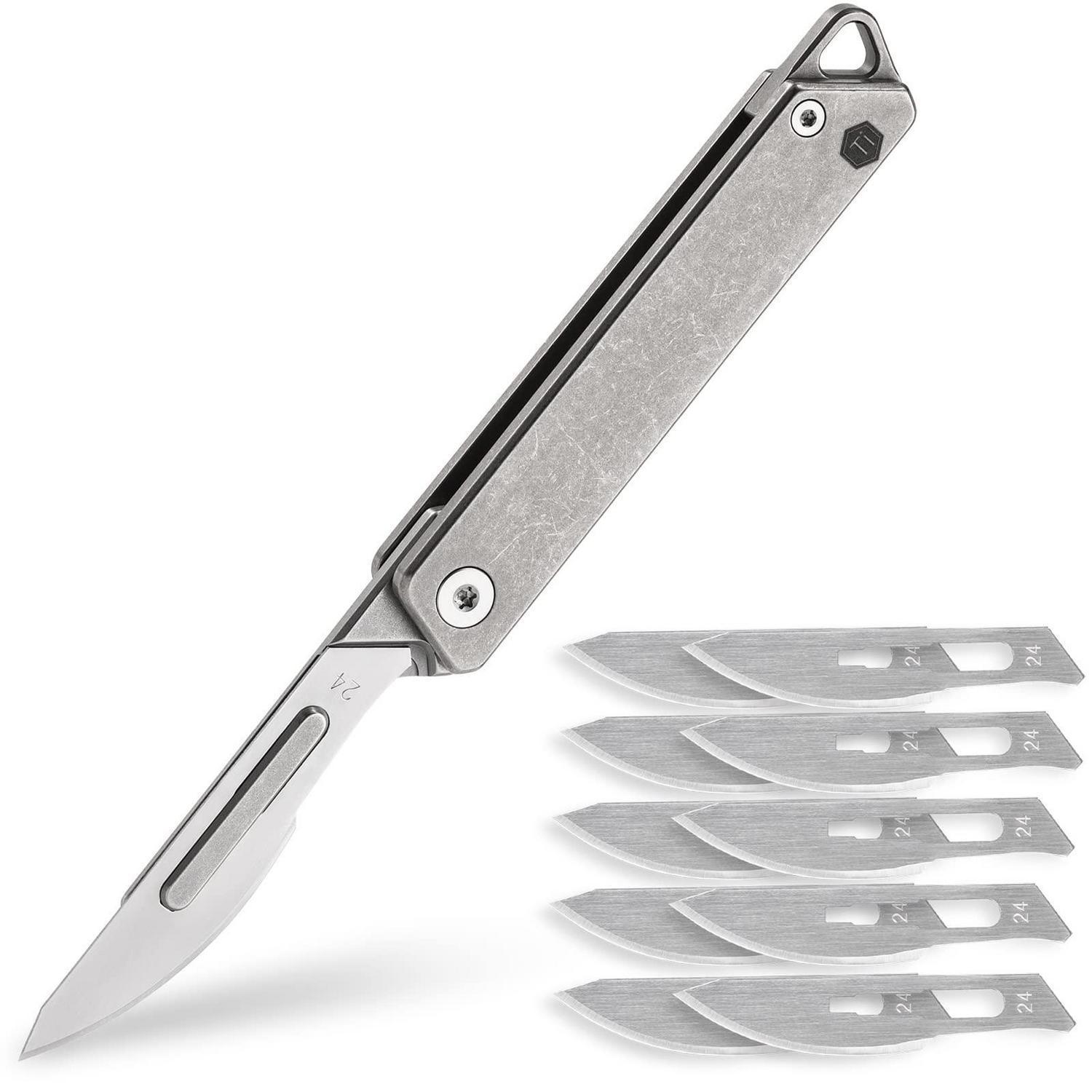 Titan Klappmesser Mit 10 Ersatzklingen Nr. 24, Leicht & Kompakt