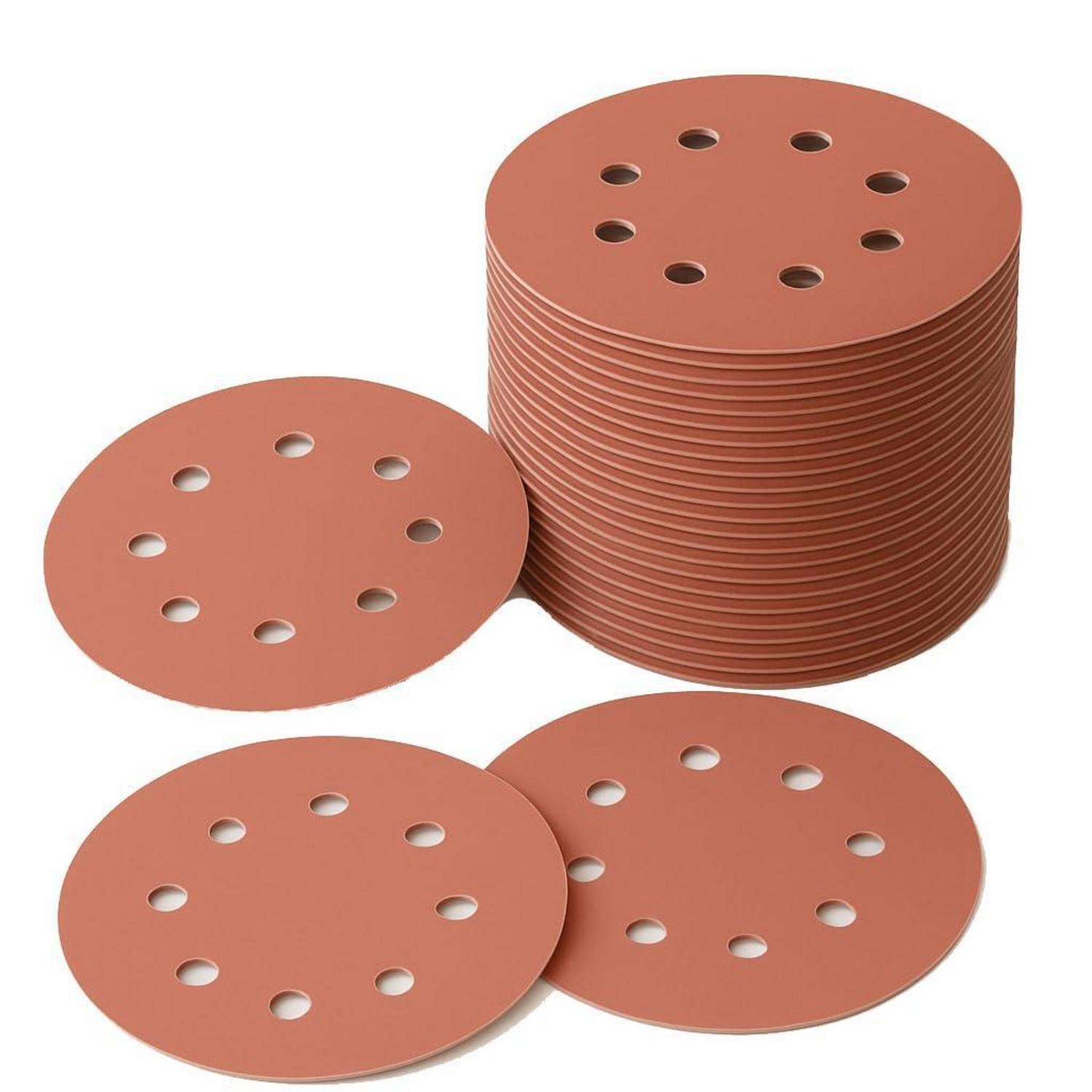 Schleifscheiben 125mm Klett 60 Körnung 50 Stück Mit Staubabsaugung
