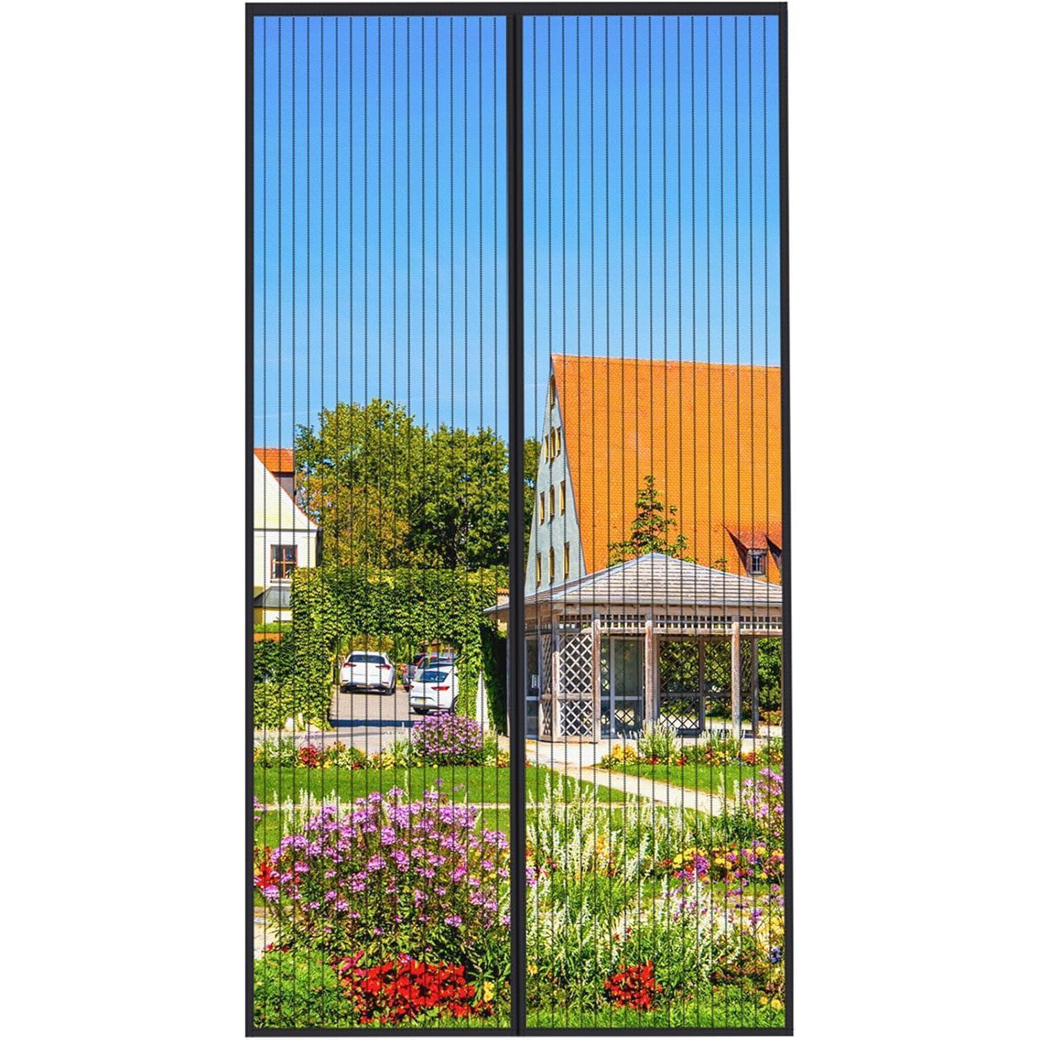 Magnetisches Fliegengitter Für Balkontür 100x220cm, Ohne Bohren, Insektenschutz