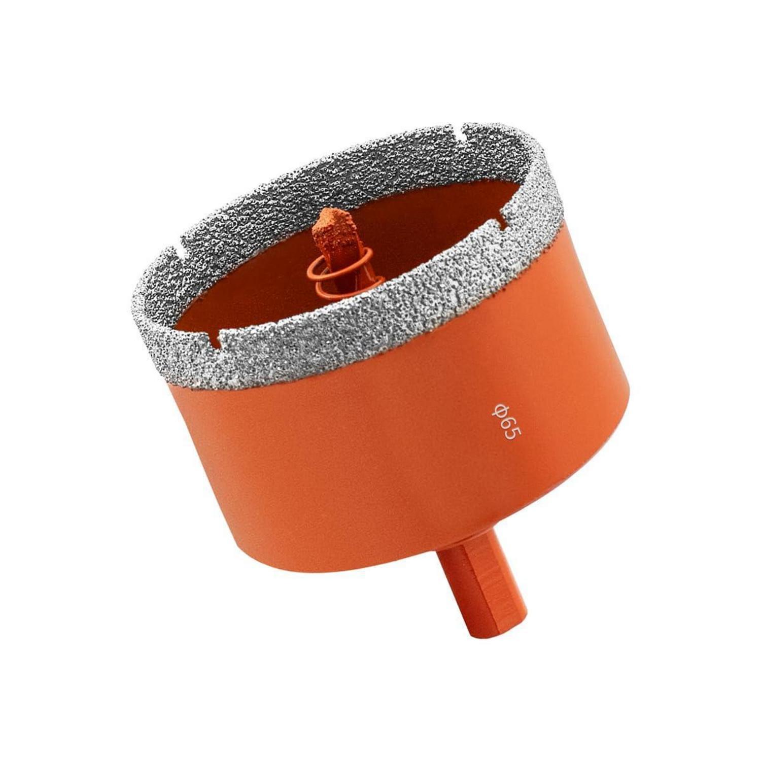 Diamant Lochsäge 65mm Mit Zentrierbohrer Für Fliesen, Glas, Granit
