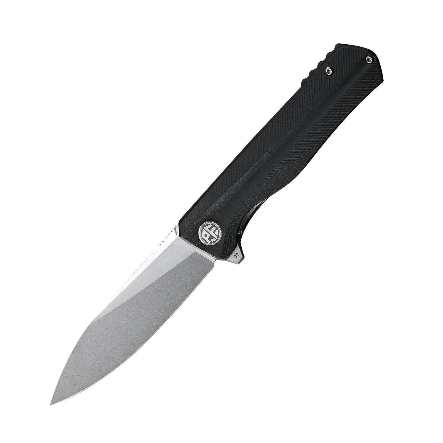 Klappmesser Mit D2 Klinge, G10 Griff Und Kugellager, Edc Taschenmesser, Stonewashed Finish