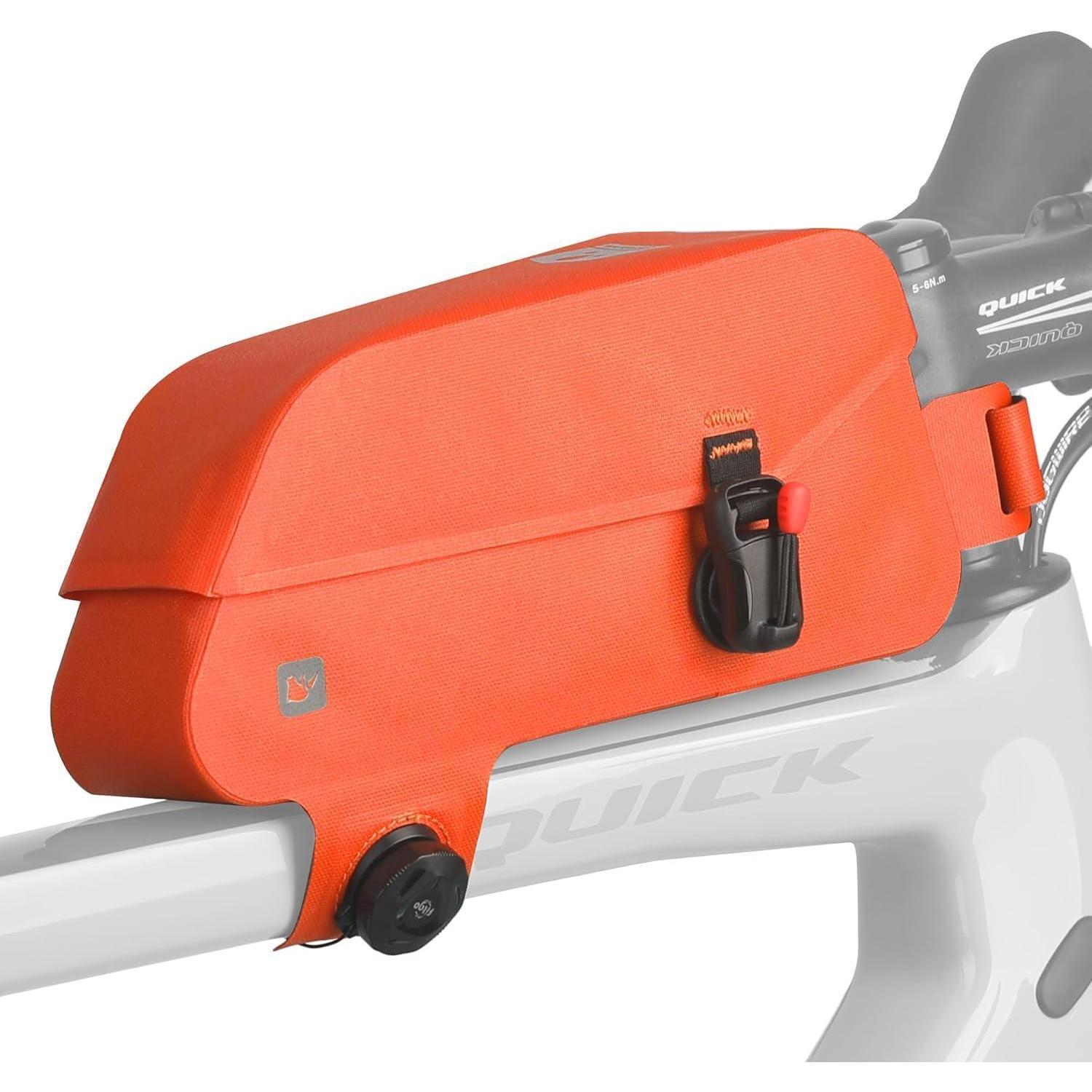Fahrrad Rahmentasche Wasserdicht Mit Magnetverschluss Für Mtb Rennrad Orange