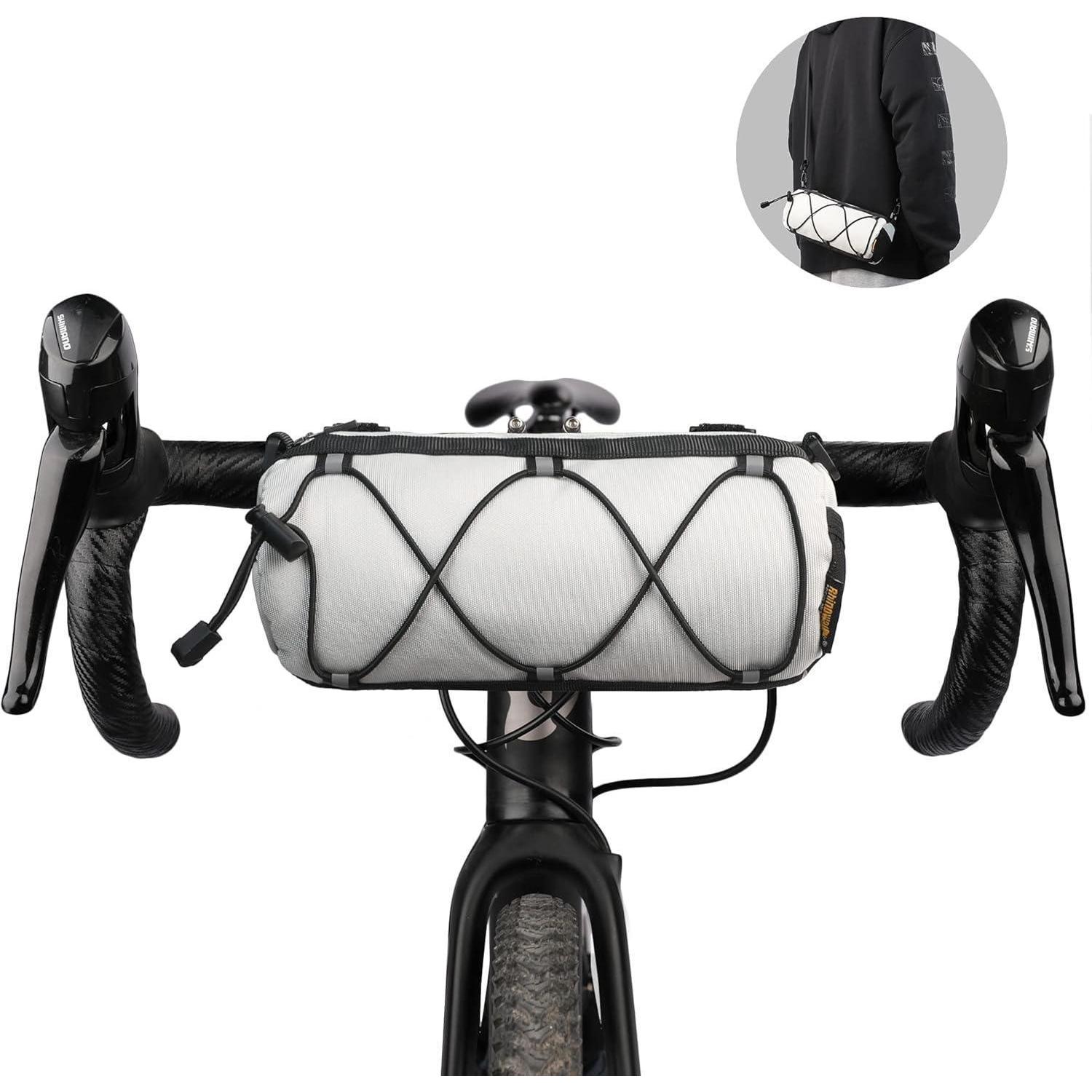 Fahrrad Lenkertasche Mit Schultergurt, 2.4l, Reflektierend, Für Rennrad & Mtb