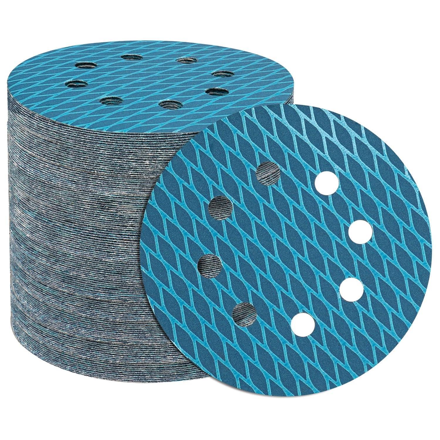 Schleifpapier 125mm Klett 150 Körnung Zirkonoxid 100 Stück