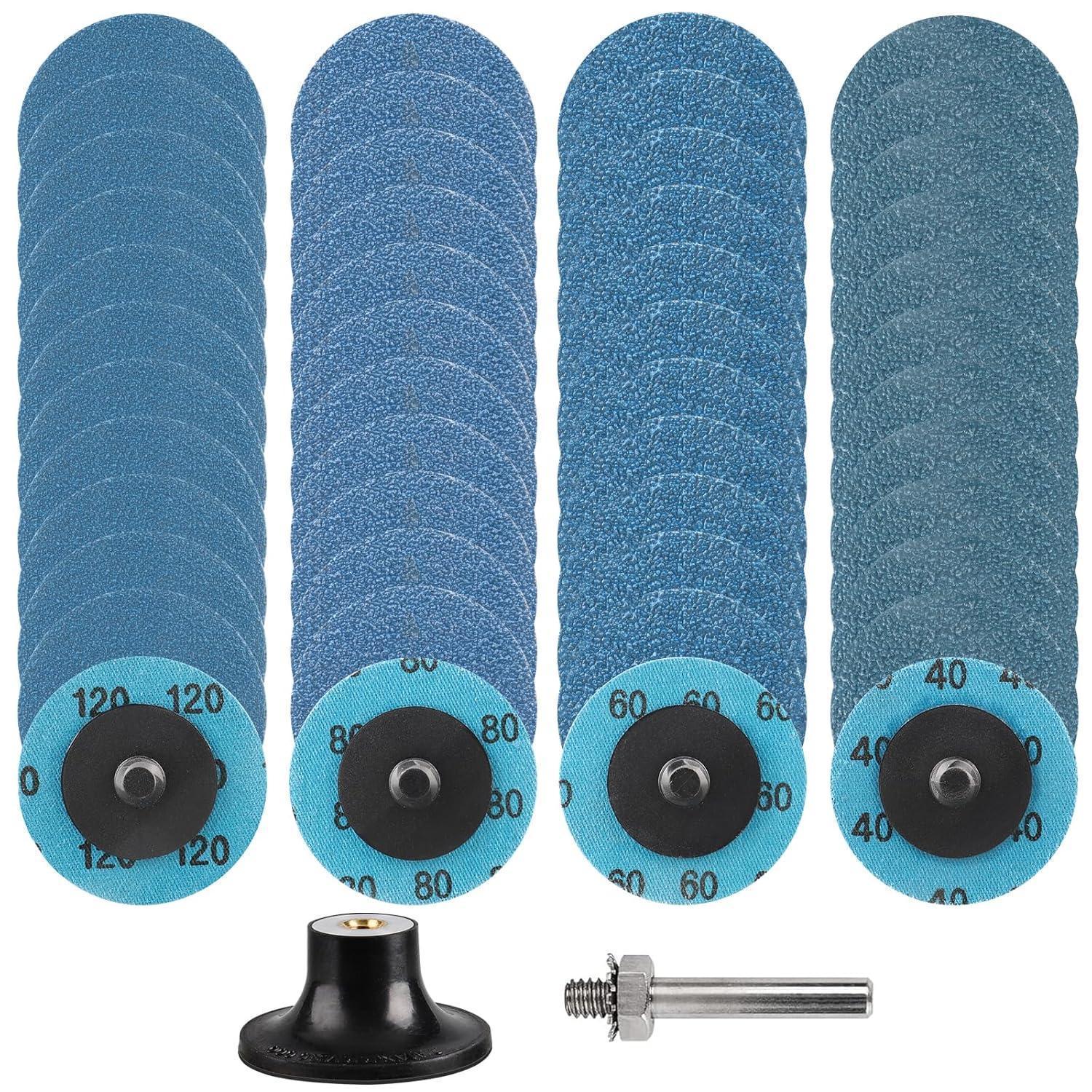 Schruppscheiben 50mm Zirkonkorund 48tlg Set Körnung 40-120 Für Metall & Holz