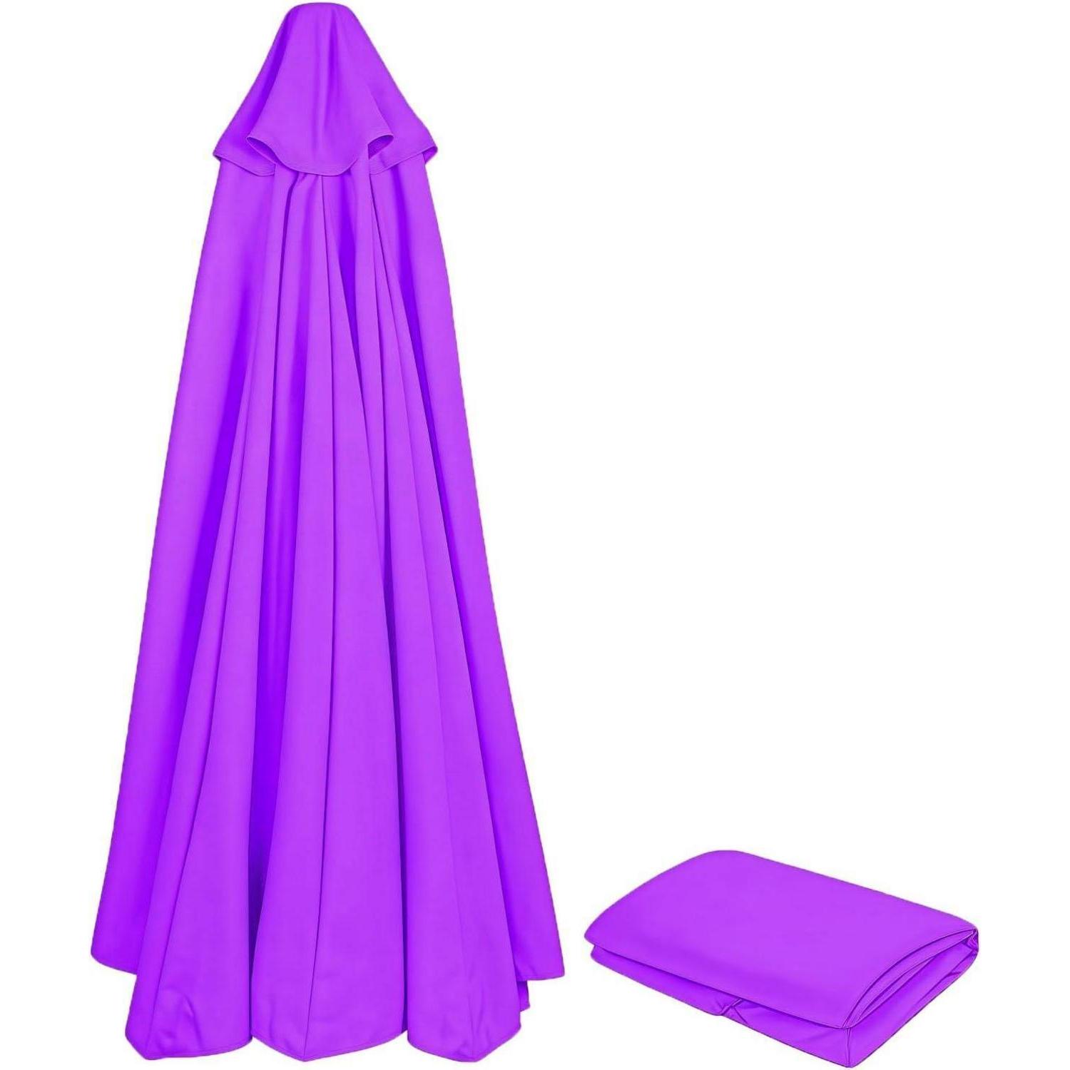 Sonnenschirm Ersatzbezug 270cm 8 Streben Uv80 Wasserdicht Für Garten & Terrasse