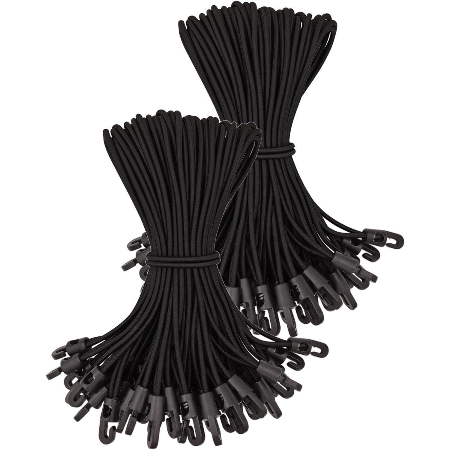 Spanngummis Mit Haken 100 Stück - 25 Cm Gummispanner Für Planen & Camping